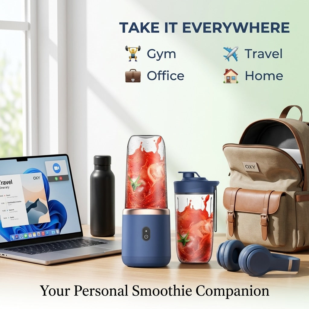 Portable Blender With Cup Fresh Smoothies Anywhere in Just 30 Seconds