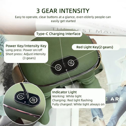 Deep Tissue Neck & Back Massager Pain Relief & Muscle Recovery