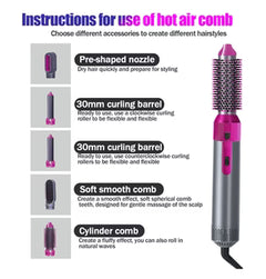 5-in-1 Hot Air Brush - Dry, Style & Volume