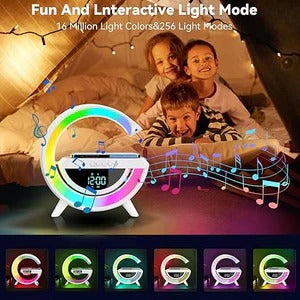 Digital LED Wireless Charger Speaker | مكبر صوت شاحن لاسلكي LED ذكي